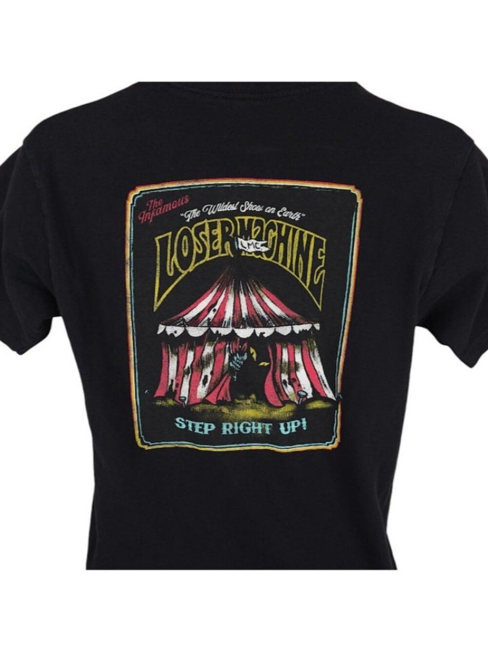 Loser Machine T Shirt Mens Size Small Black Circus Tent Step Right Up
